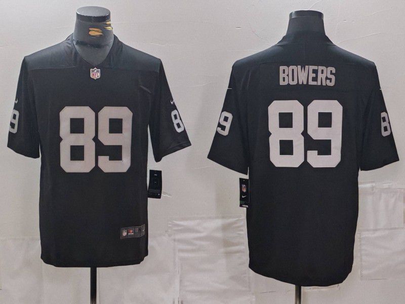 Men Oakland Raiders #89 Bowers Black 2024 Nike Vapor Limited NFL Jersey->washington redskins->NFL Jersey